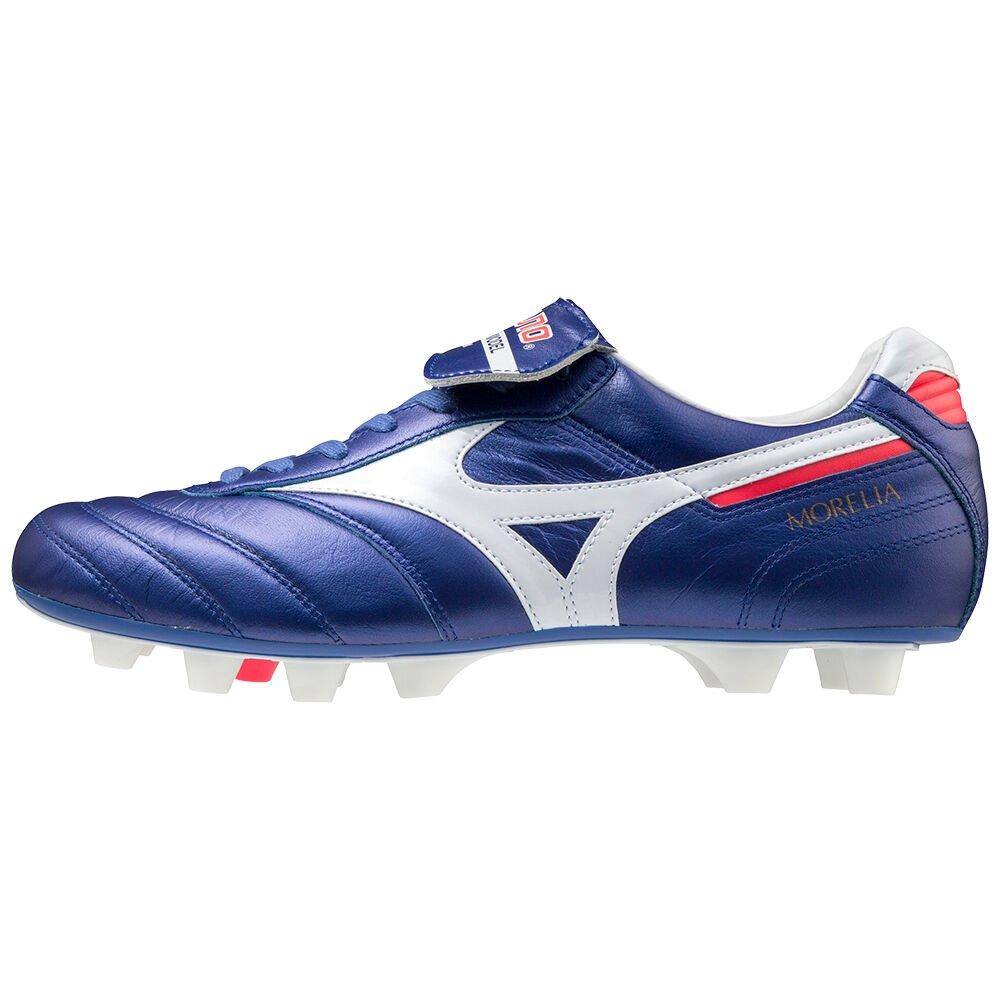 Mizuno Men's Soccer Cleats Morelia II Japan Blue/White - JRICYQN-45